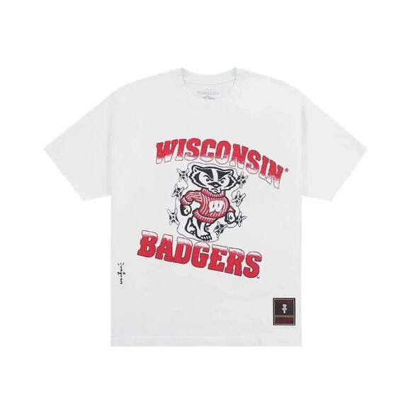 Cactus Jack Travis Scott x Mitchell & Ness University Of Wisconsin New w/ Tag - Picture 1 of 7